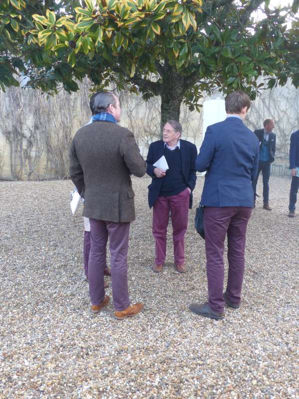 Day two and the claret-coloured trousers have made an appearance.