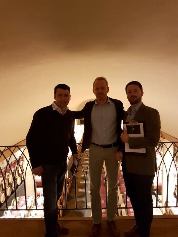 Ed, Henry and Alastair at Mission Haut Brion