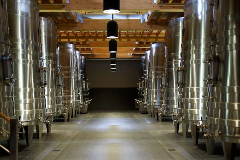 Spotless winery at Château Palmer