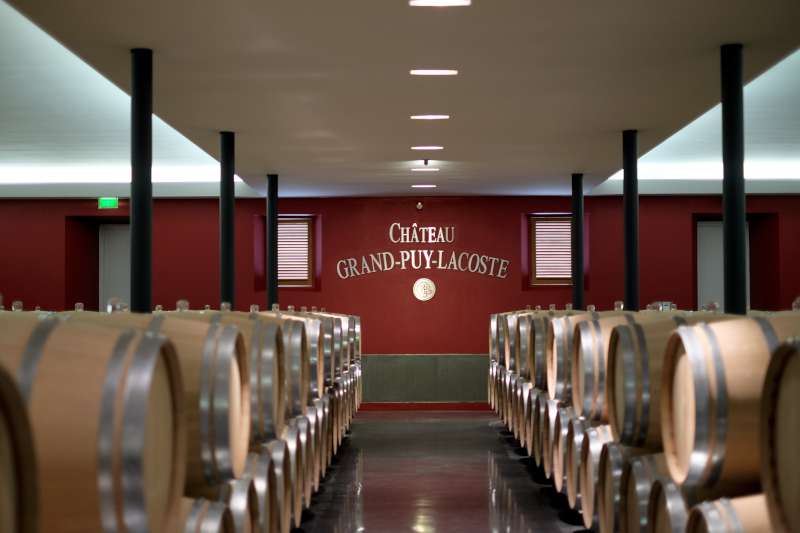 The cellar at Château Grand-Puy-Lacoste