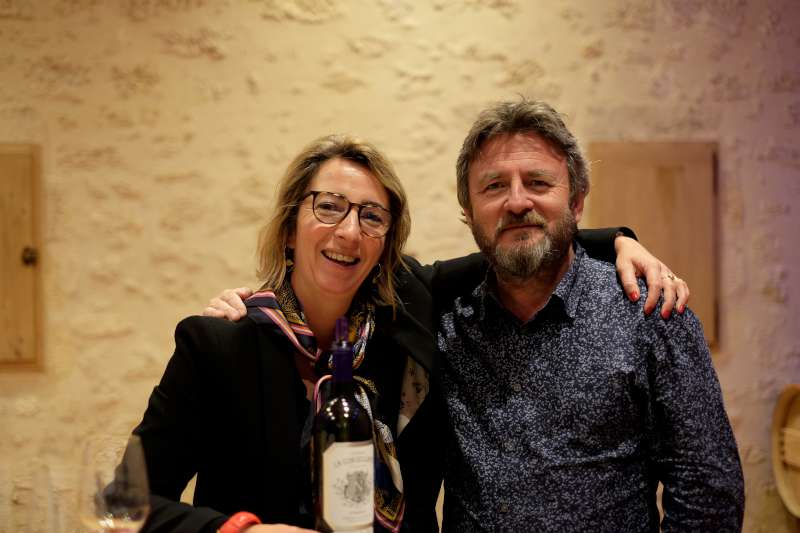 Winemaker Marielle Cazaux & Stephen Browett at Château La Conseillante