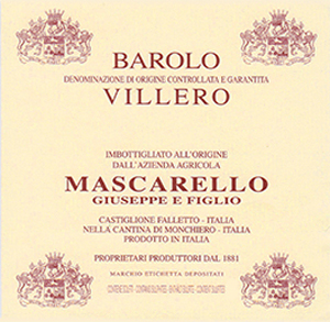 Barolo Villero, Mascarello Giuseppe e Figlio 2006. Fine Wine from 
