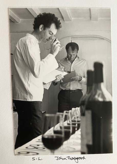 Simon Loftus of Adnams and John Thorogood of Lay and Wheeler in 1980